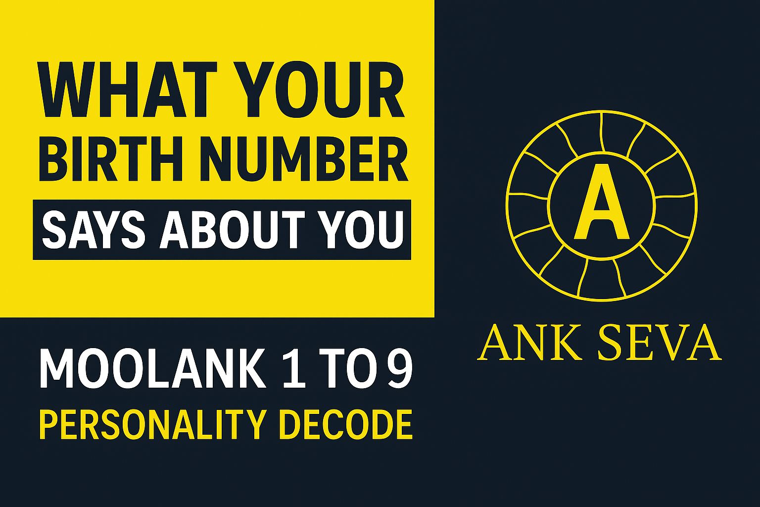 What Your Birth Number Says About You | Moolank 1 to 9 Personality Decode by Ank Seva